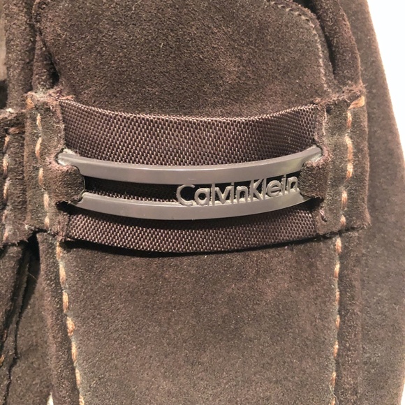 Calvin Klein Men's Miden Suede Brown Loafer 11M - Picture 6 of 8